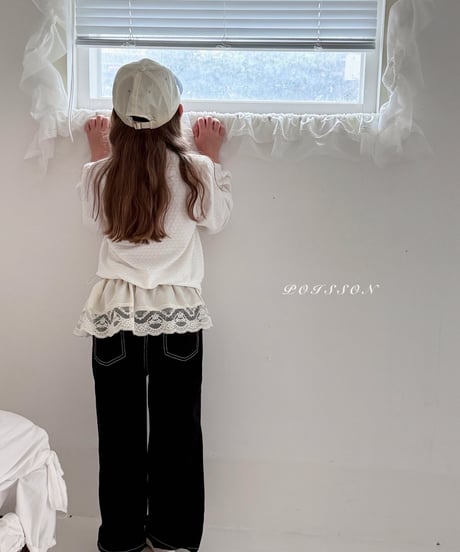 21[予約]poisson ribbon stone pants