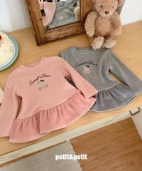 42[予約]petit&petit sweet bear cancan t