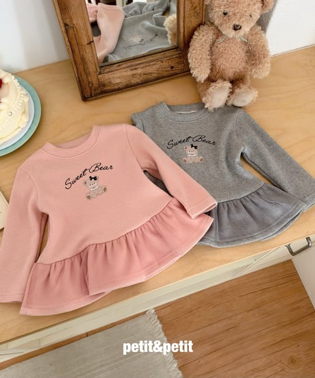 42[予約]petit&petit sweet bear cancan t