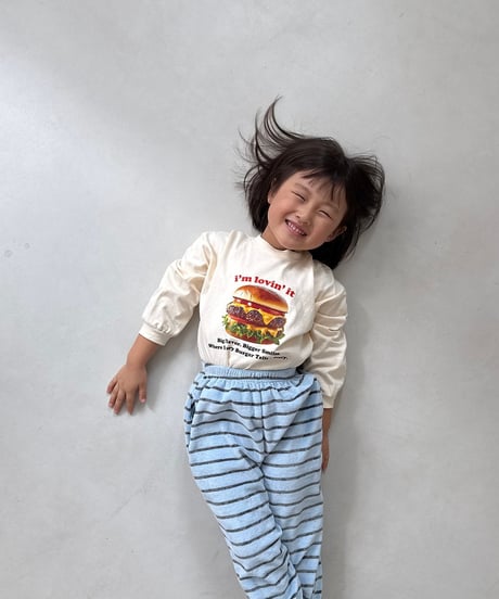 7[予約]nightbebe burger long sleeve tee