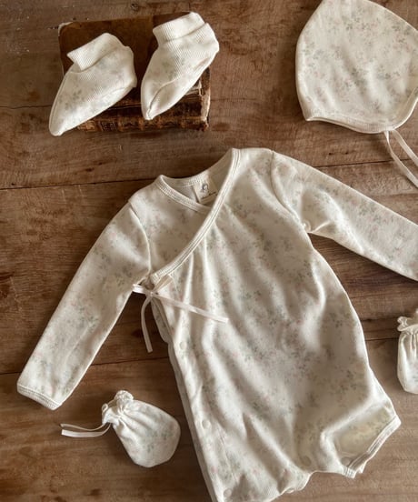 37[予約]anneshirley floral newborn romper