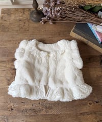 11[予約]marron teddy vest(XS-L)