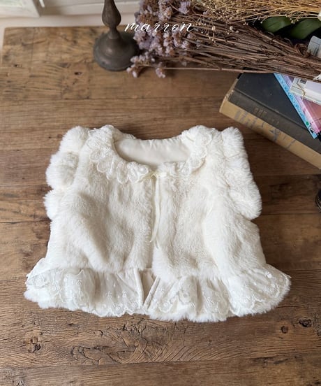11[予約]marron teddy vest(XS-L)