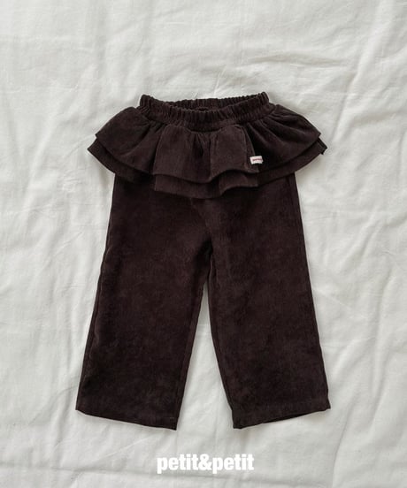 31[予約]petit&petit cancan corduroy pants