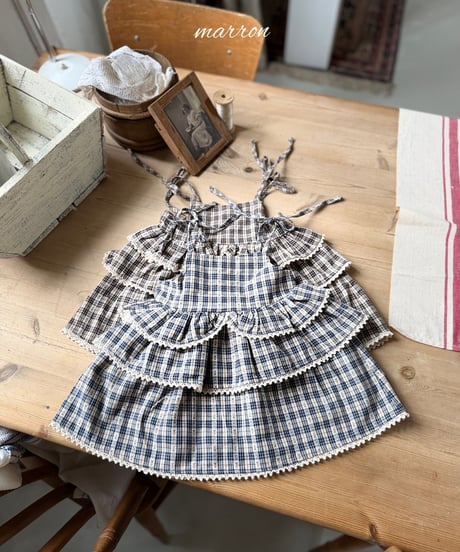 27[予約]marron check cancan ops(XS-L)