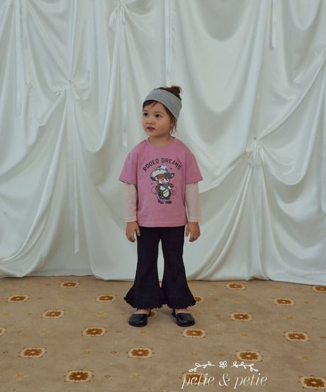 8[予約]petit&petit cowgirl layered t