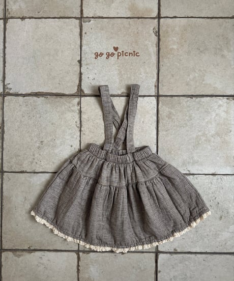 12[予約]go go picnic emily suspender skirt