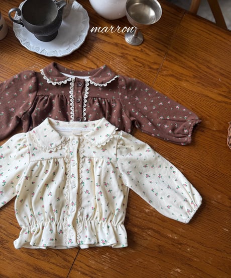 12[予約]marron sharon blouse(XS-L)