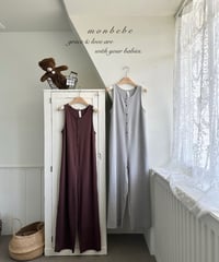 45[予約]monbebe ribbed jumpsuit(adult)