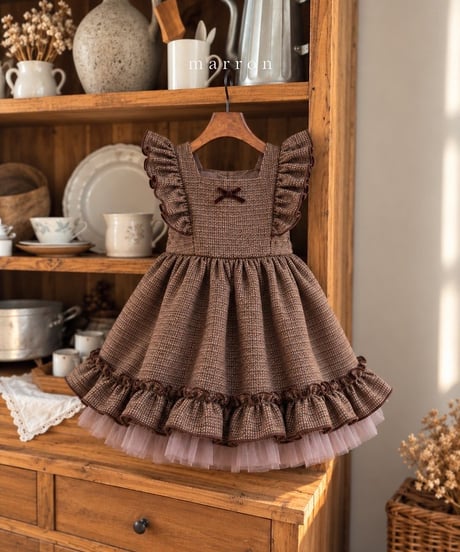 56[予約]marron aloha dress(XS-L)