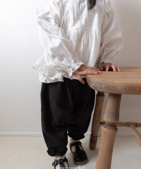8[予約]mimi market shoulder frill blouse