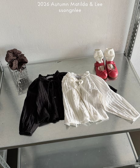 14[予約]matilda&lee pintuck shirring blouse