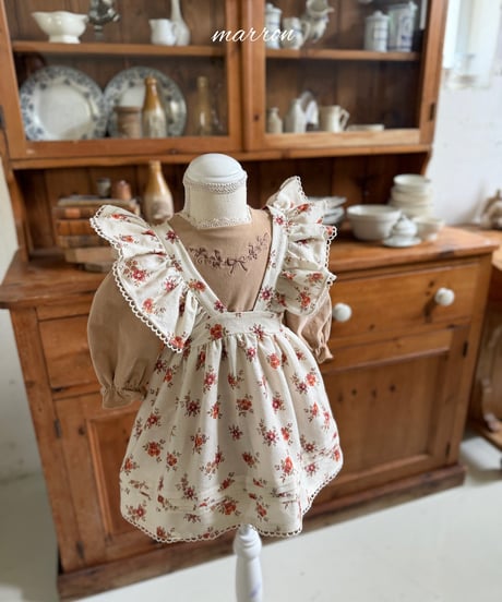 37[予約]marron flower apron