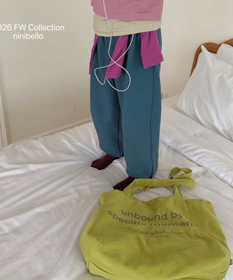25[予約]ninibello betty color sweatpants