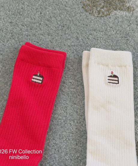 57[予約]ninibello congratulations socks set