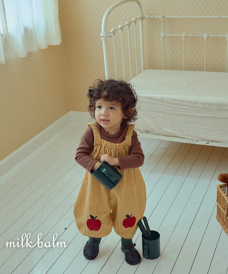 12[予約]milkbalm apple overalls