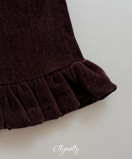 54[予約]ELLYMOLLY holic fleece line frill pants