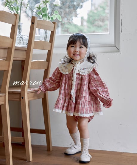 47[予約]marron chapel suit(6-18m)
