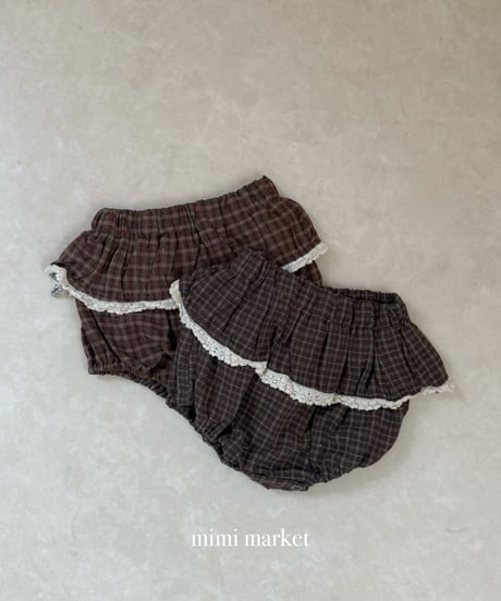 15[予約]mimi market check bloomer