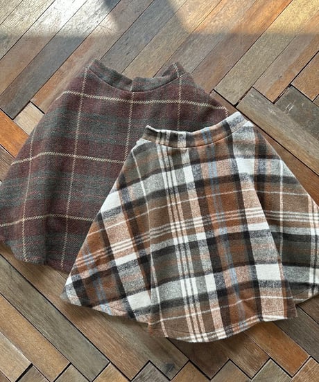 23[予約]mon Atelier celim check skirt