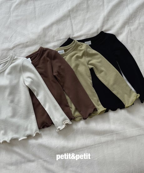 10[予約]petit&petit soft plain t