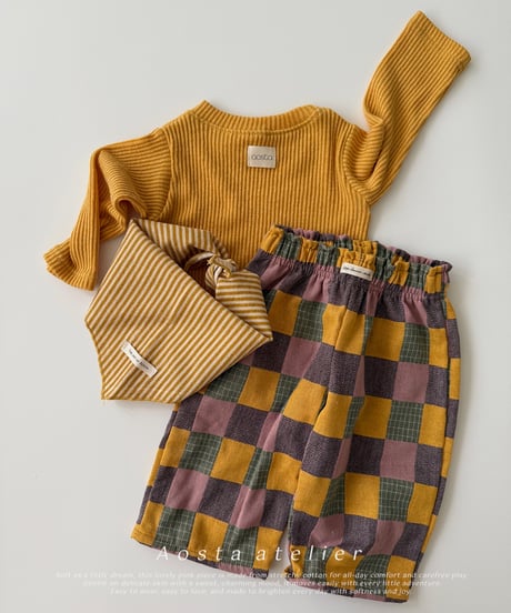 65[予約]Aosta patchwork pants