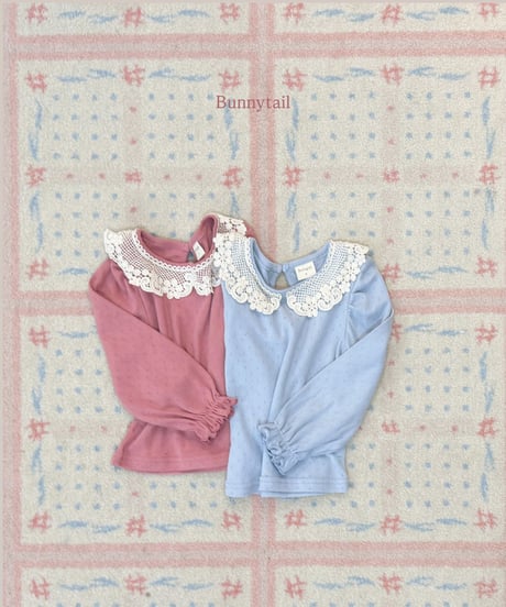 17[予約]bunnytail lace collar t
