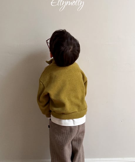 9[予約]ELLYMOLLY ardennes wool half zip