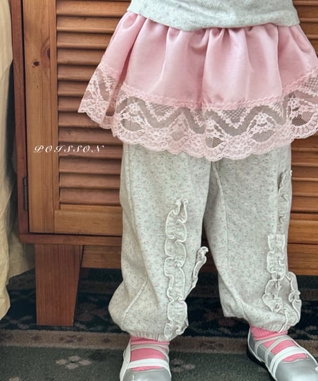 36[予約]poisson frill jogger pants