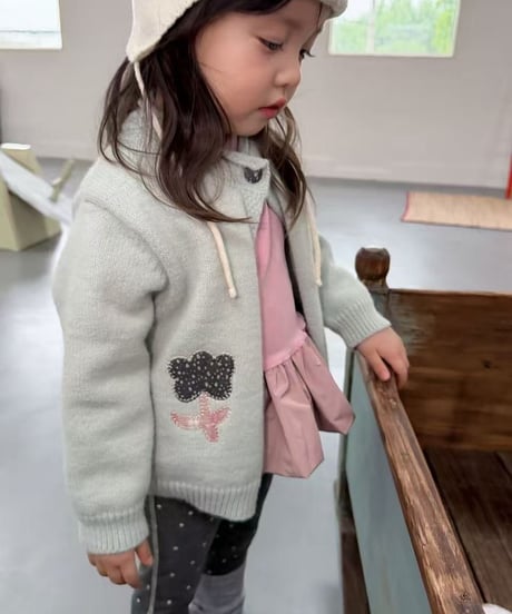35[予約]aiai snow patch knit cardigan