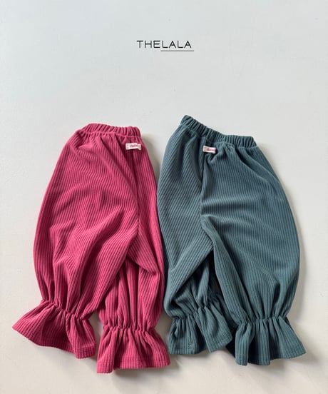 32[予約]thelala tulip rib pants
