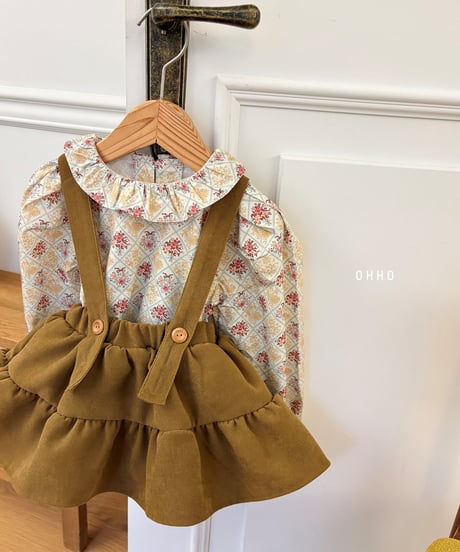 1[予約]ohho monet frill blouse