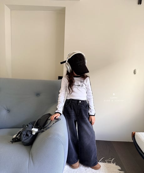 27[予約]COMMA wide denim pants(dark blue)