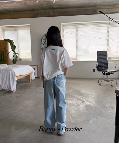 47[予約]bunny powder heart denim pants
