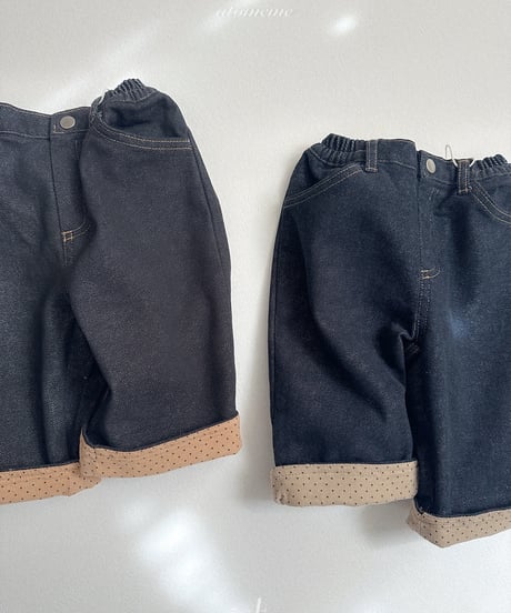 39[予約]atomeme non fade roll-up denim