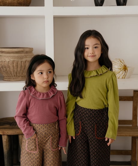 10[予約]OREN blooming frill picot t-shirt