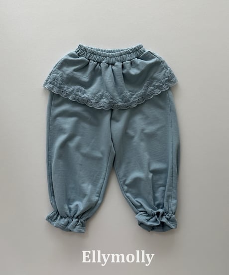 56[予約]ELLYMOLLY cottage lace jogger pants