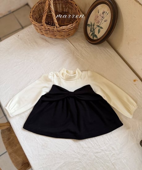 15[予約]marron ribbon t-shirt(XS-L)