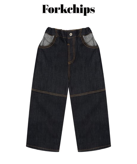 3[予約]FORKCHIPS union roll up pants