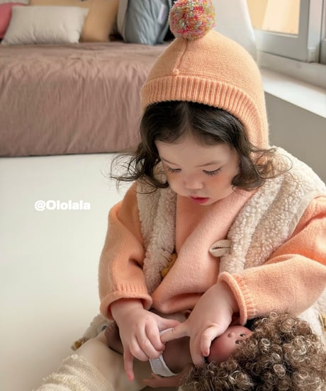 41[予約]ololala bell hood knit