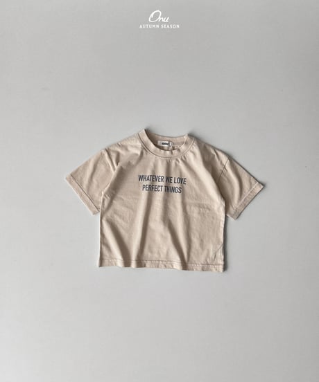 2[予約]onu lettering short sleeve t-shirt
