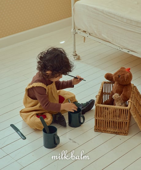 12[予約]milkbalm apple overalls