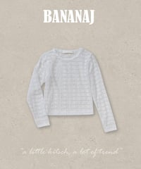 29[予約]BANANAJ rhythm flower lace t