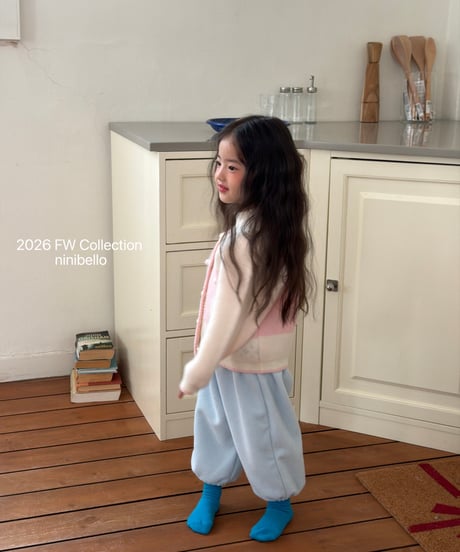 55[予約]ninibello snowman knit cardigan