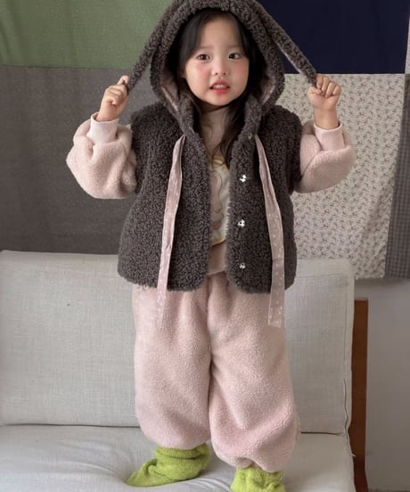 34[予約]aiai mongle bunny fleece vest