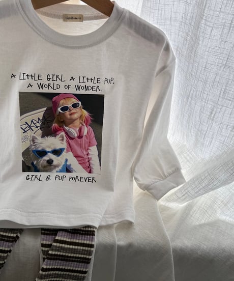 4[予約]nightbebe little girl long sleeve tee
