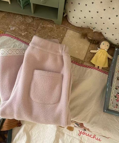 88[予約]aiai milky pink wide pants