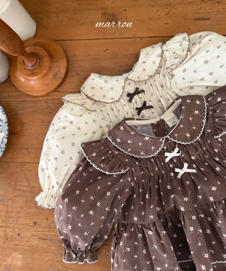 48[予約]marron shine suit(6-18m)