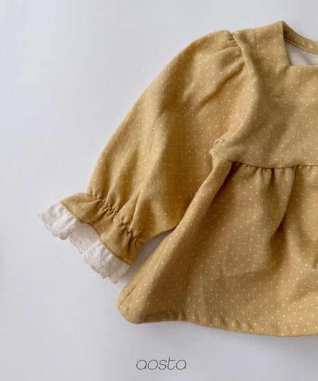 30[予約]Aosta milk dot blouse