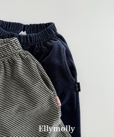 23[予約]ELLYMOLLY velo border jogger pants